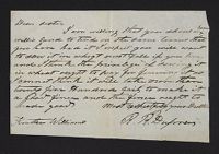 Letter from R. R. Dupree to his sister